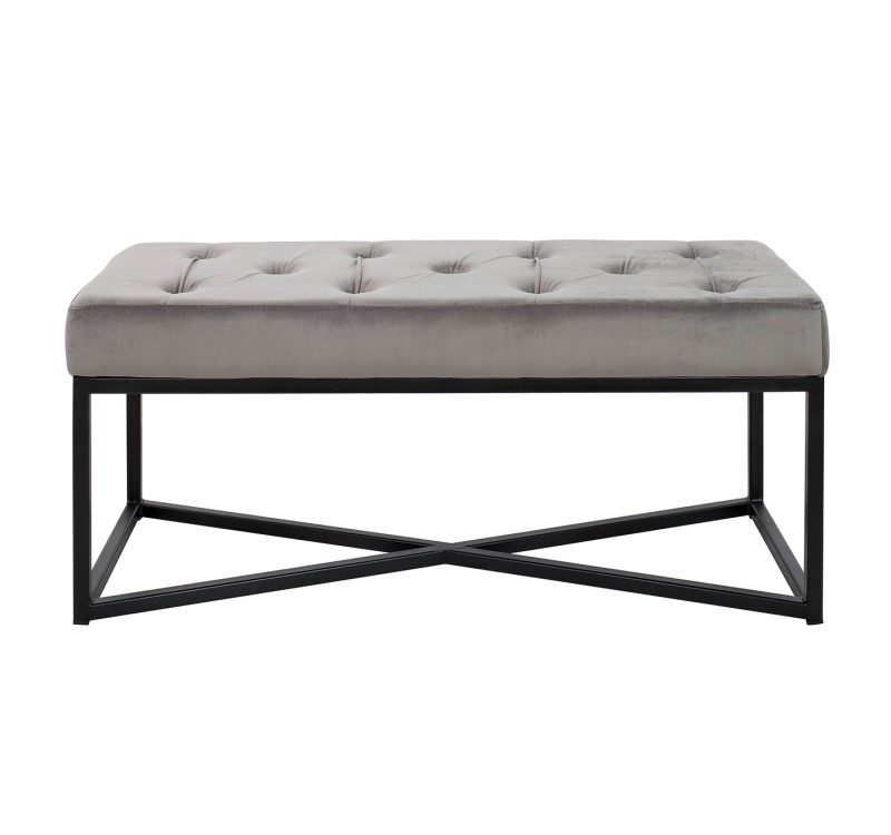 KARE ława CROSSOVER 90x40 cm szara