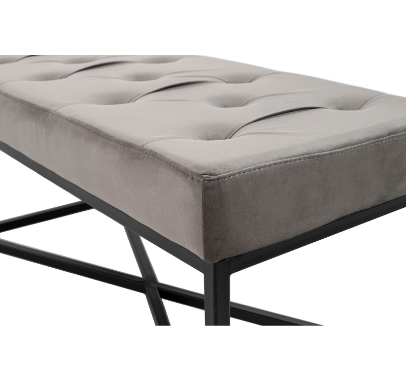 KARE ława CROSSOVER 90x40 cm szara