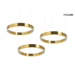 MOOSEE lampa wisząca RING 40 + 40 + 40    złota na jednej podsufitce