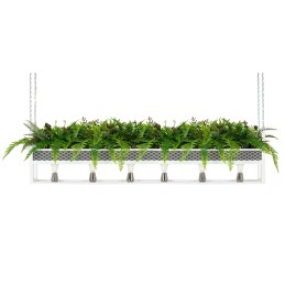 MOOSEE lampa wisząca / kwietnik SEMIRA    180 INDUSTRIAL biała