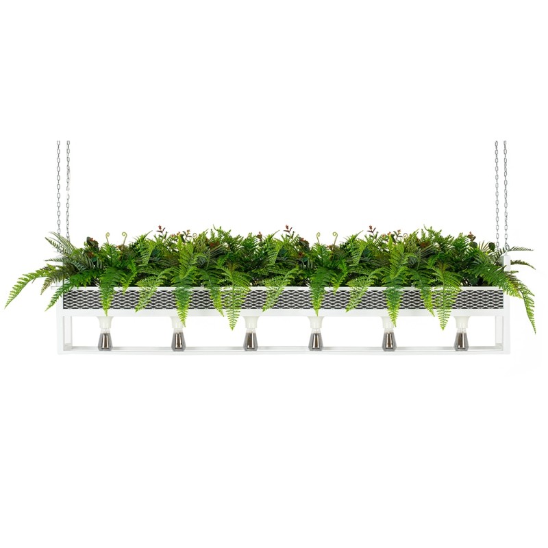 MOOSEE lampa wisząca / kwietnik SEMIRA    180 INDUSTRIAL biała