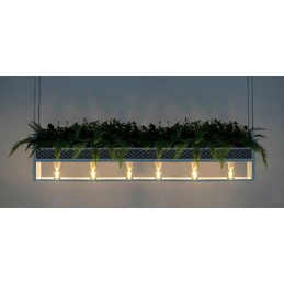 MOOSEE lampa wisząca / kwietnik SEMIRA    180 INDUSTRIAL biała