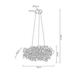 MOOSEE lampa wisząca MONETE 60 chrom