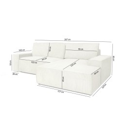 Narożnik PILLOW M z funkcją spania - I grupa tkanin
