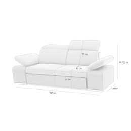 Sofa CONTINENTAL - I grupa tkanin