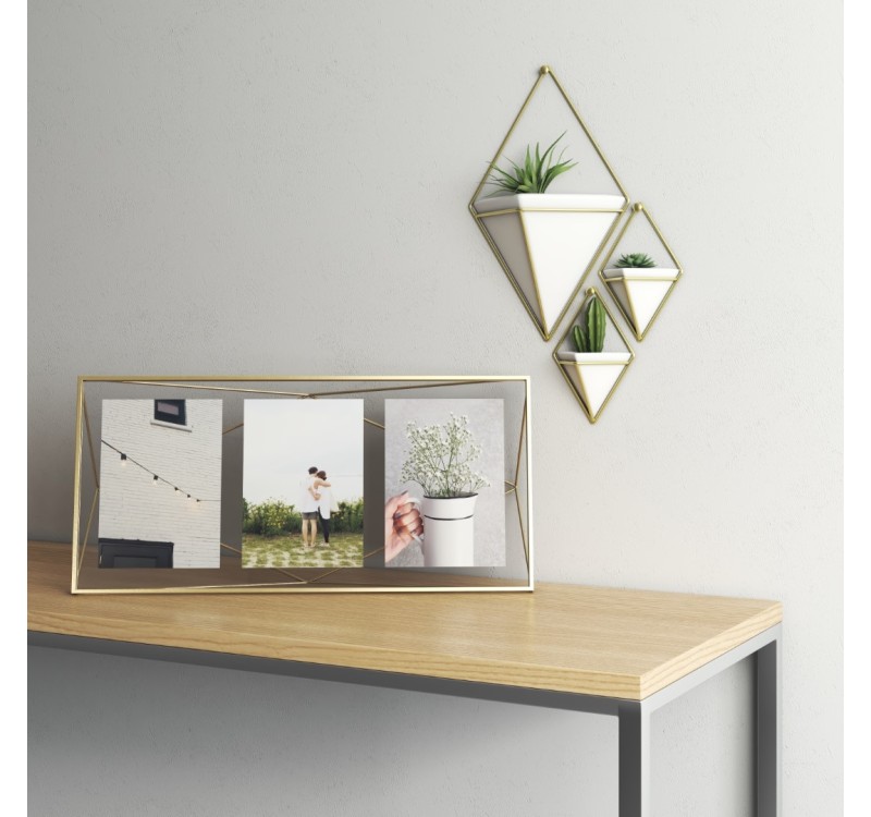 UMBRA ramka na zdjęcia PRISMA MULTI - złota