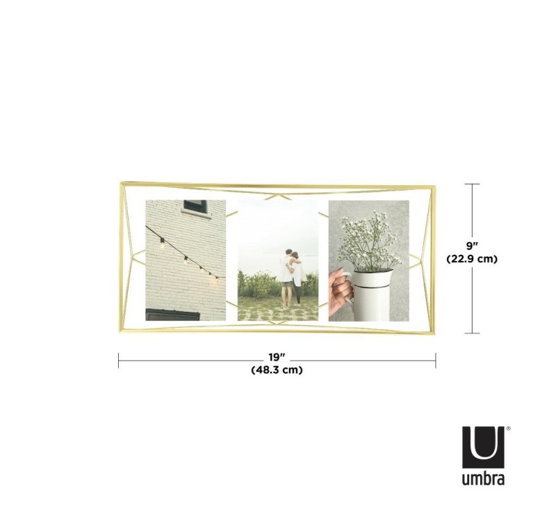 UMBRA ramka na zdjęcia PRISMA MULTI - złota
