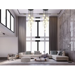 MOOSEE lampa wisząca CANNON DISC 16       złota
