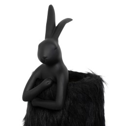 KARE lampa stołowa RABBIT FUR 50 cm       czarna / złota