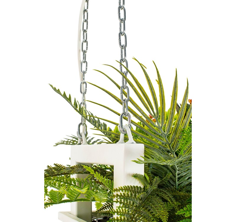 Lampa wisząca / kwietnik SEMIRA 180 INDUSTRIAL biała