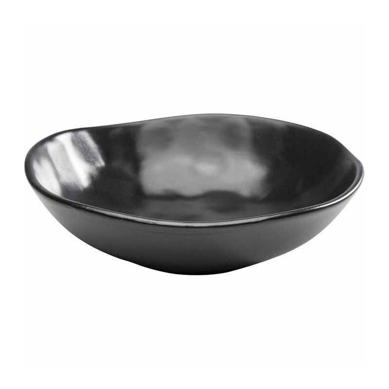 KARE talerz głęboki ORGANIC 22 cm czarny