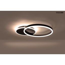 MOOSEE lampa sufitowa / plafon RINGS 2    czarna