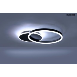 MOOSEE lampa sufitowa / plafon RINGS 2    czarna