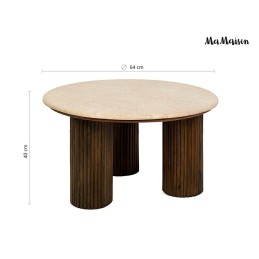 MaMaison stolik kawowy RAGNO 68 marmur    / drewno