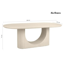 MaMaison stół jadalniany ICARO 220        beżowy / drewno