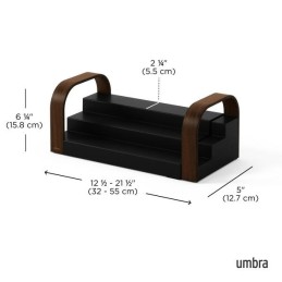 UMBRA półka na przyprawy BELLWOOD czarna  / brązowa