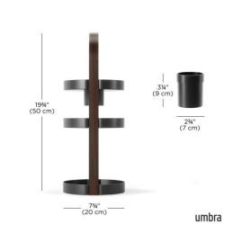 UMBRA organizer na kosmetyki BELLWOOD     czarny / brązowy