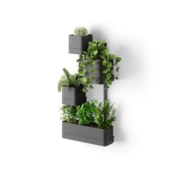 UMBRA zestaw doniczek CUBIKO czarny