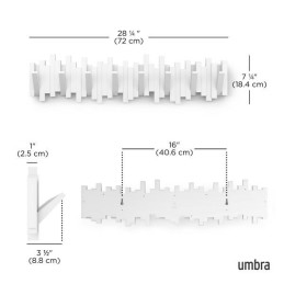 UMBRA wieszak na ubrania STICKS 8 biały
