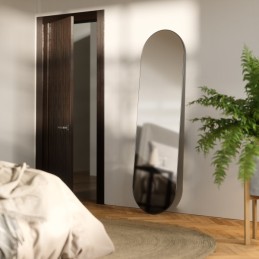 UMBRA lustro ścienne HUBBA 62 x 18 cm     tytan