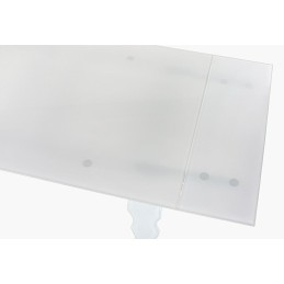 Stół szklany VENDOME OPTI WHITE 200-300   biały / rozkładany