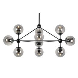 MOOSEE lampa wisząca PLANETARIO 10        czarna - klosze dymione