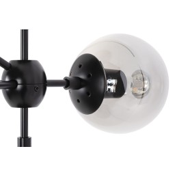 MOOSEE lampa wisząca PLANETARIO 10        czarna - klosze dymione
