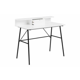 ACTONA biurko PASCAL białe - MDF, metal