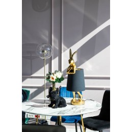 KARE lampa stołowa RABBIT 68 cm  złota / czarna