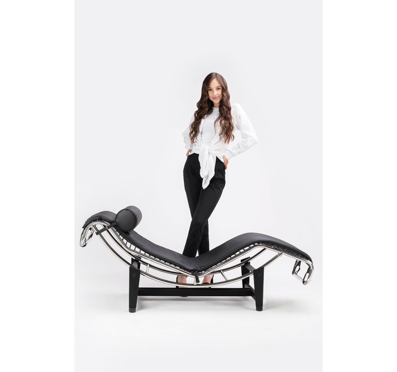 Leżanka DIVANO czarna