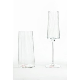 KARE kieliszek do szampana RIFFLE 215 ml transparentny