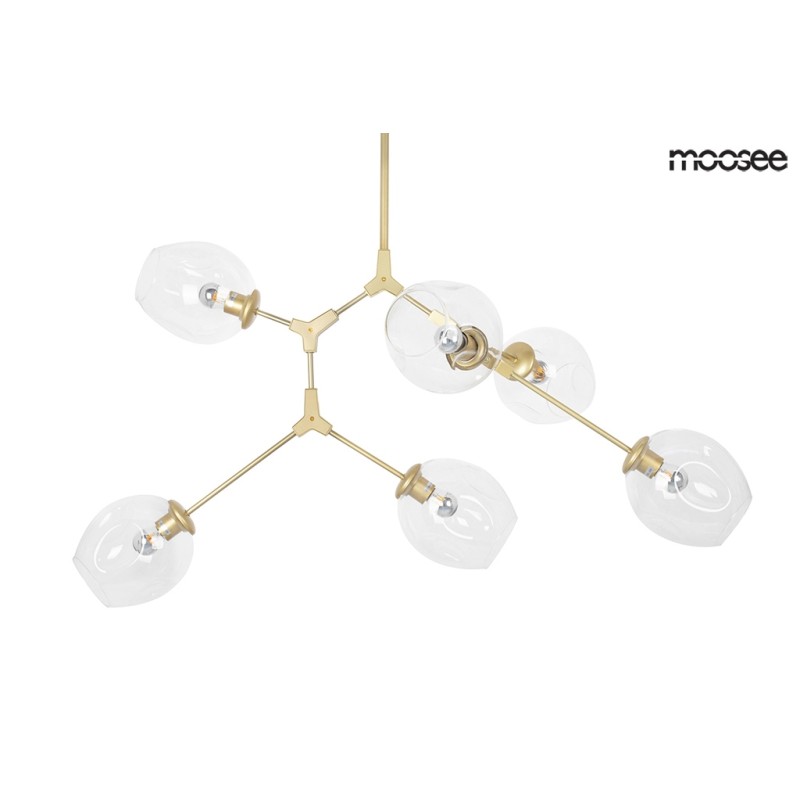 MOOSEE lampa wisząca SPLIT 6 złota