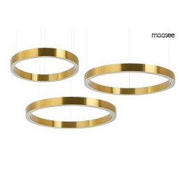 MOOSEE lampa wisząca RING 60 + 80 + 80    złota na jednej podsufitce
