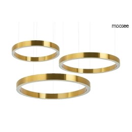 MOOSEE lampa wisząca RING 40 + 60 + 80    złota na jednej podsufitce