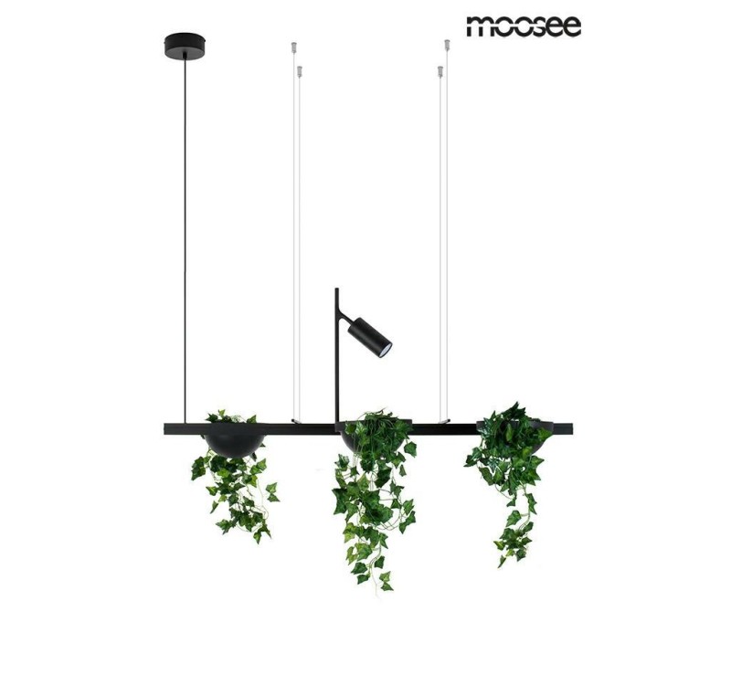 MOOSEE lampa wisząca PLANT LINE czarna