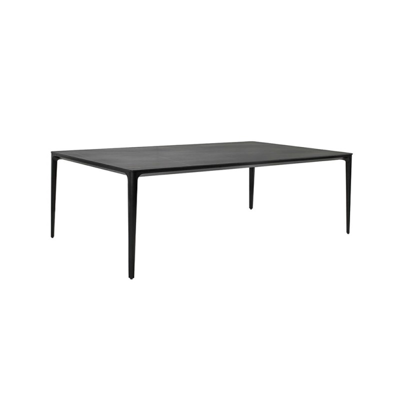 Stół SLIM 200x100 czarny - ceramiczny     marmur, aluminium