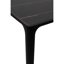 Stół SLIM 200x100 czarny - ceramiczny     marmur, aluminium