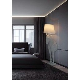MOOSEE lampa podłogowa KOŃ HORSE STAND    M biała - włókno szklane