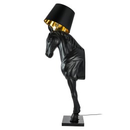 MOOSEE lampa podłogowa KOŃ HORSE STAND    M czarna - włókno szklane