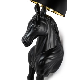 MOOSEE lampa podłogowa KOŃ HORSE STAND    M czarna - włókno szklane