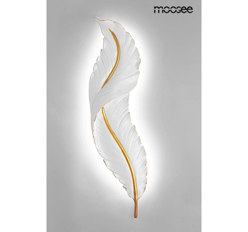 MOOSEE lampa ścienna IKAR 80  biała / złota