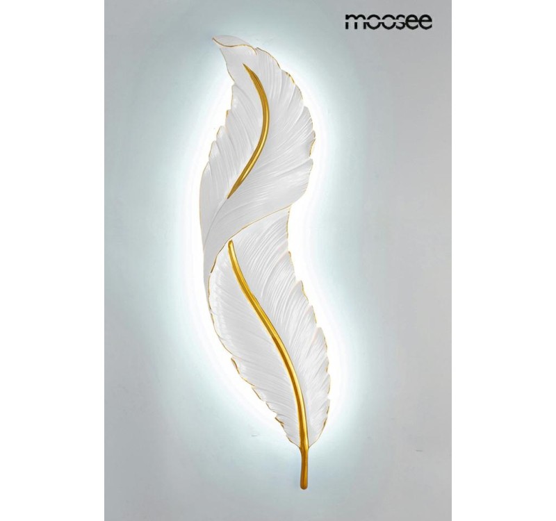 MOOSEE lampa ścienna IKAR 80  biała / złota