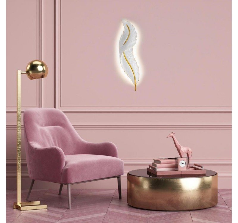 MOOSEE lampa ścienna IKAR 80  biała / złota