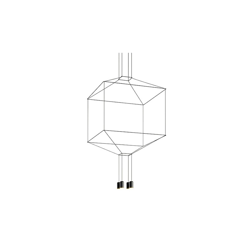 MOOSEE lampa wisząca FLUSSO 4 czarna