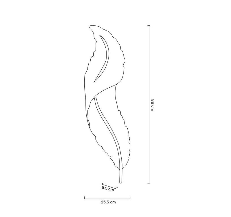MOOSEE lampa ścienna IKAR 80  biała / złota