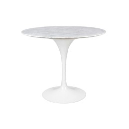 Stół TULIP MARBLE 90 CARRARA biały -      marmur, metal