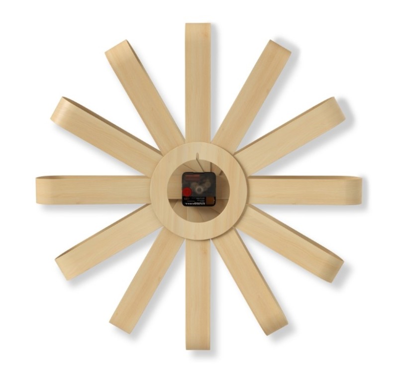 UMBRA zegar RIBBONWOOD  -natural