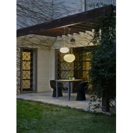 NEW GARDEN lampa wisząca PETRA 60 HANG biała