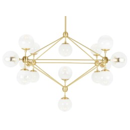 MOOSEE lampa wisząca PLANETARIO 15 GOLD   złota - klosze szronione