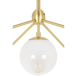 MOOSEE lampa wisząca PLANETARIO 15 GOLD   złota - klosze szronione